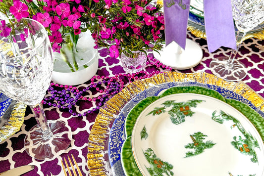 Mardi Gras magic ... crafting an elegant tablescape!