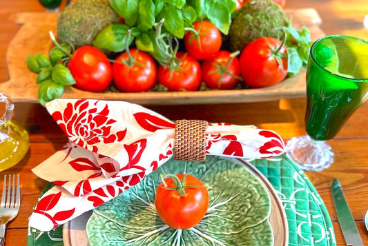 Tablesetting | Rustic Italian - Hen House Linens