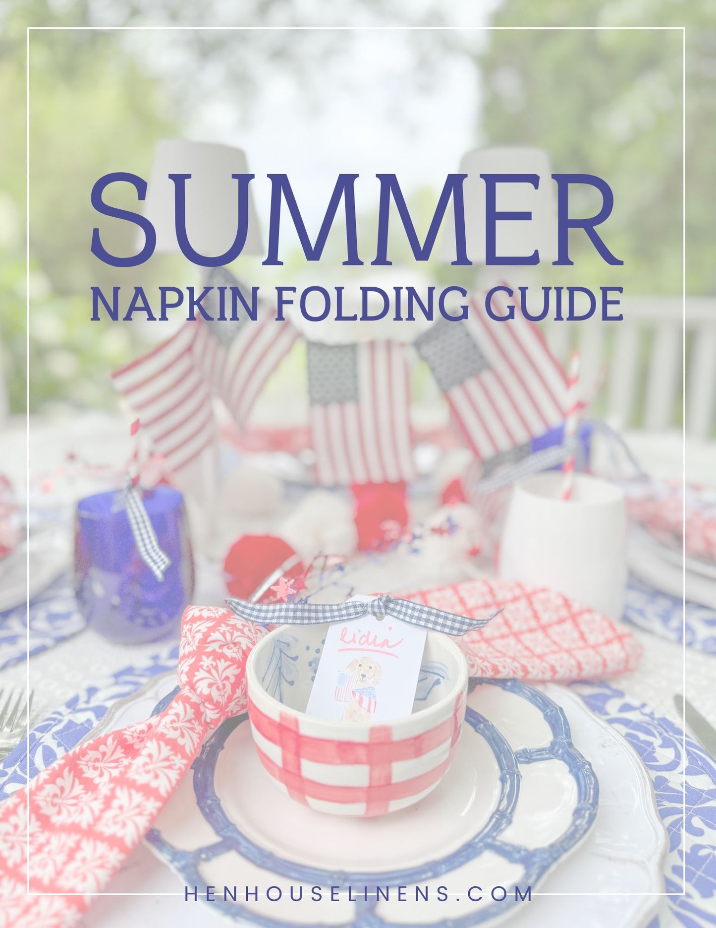 summer napkin folding guide