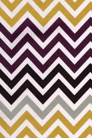 Hen House Linens chevron aubergine purple printed 60" square tablecloths - topper