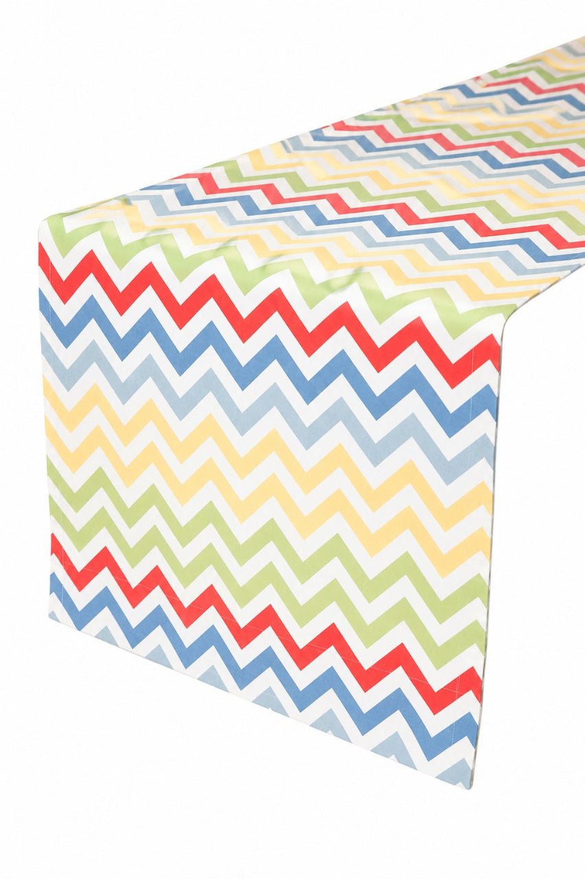 chevron butter printed cloth table runners
