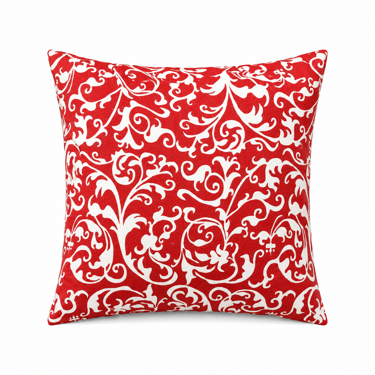 devine scarlet red printed cloth 20" x 20" pillow covers