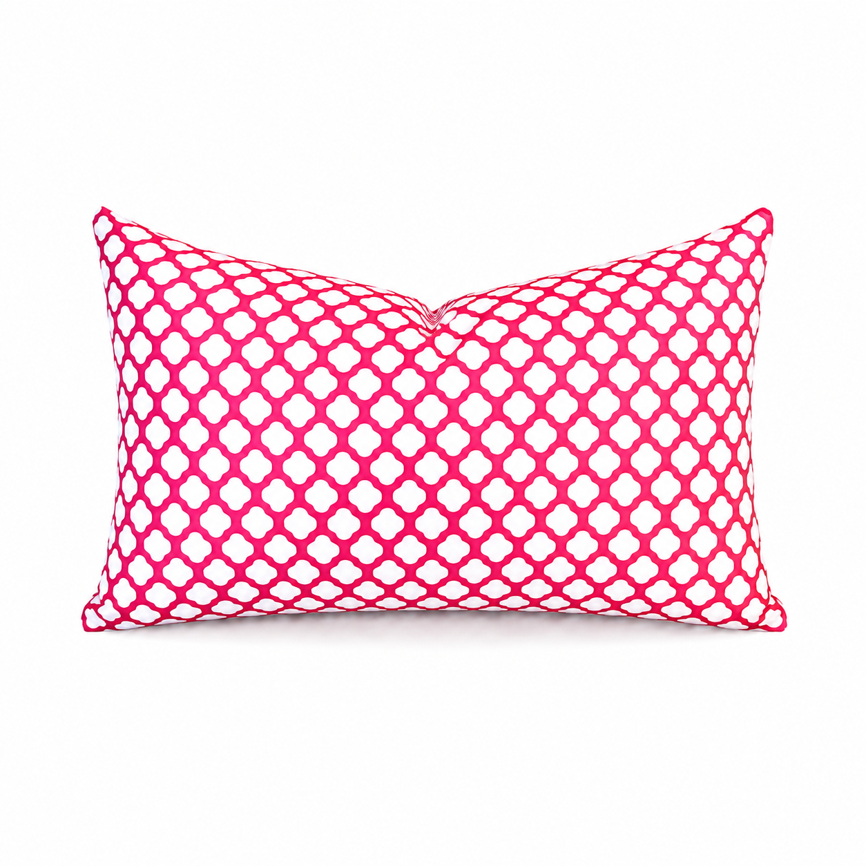 spot on raspberry red printed cloth 12" x 20" pillow covers