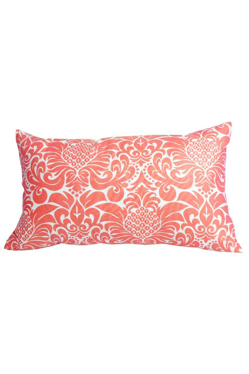 gracious persimmon peach printed cloth 12 x 20 pillow covers