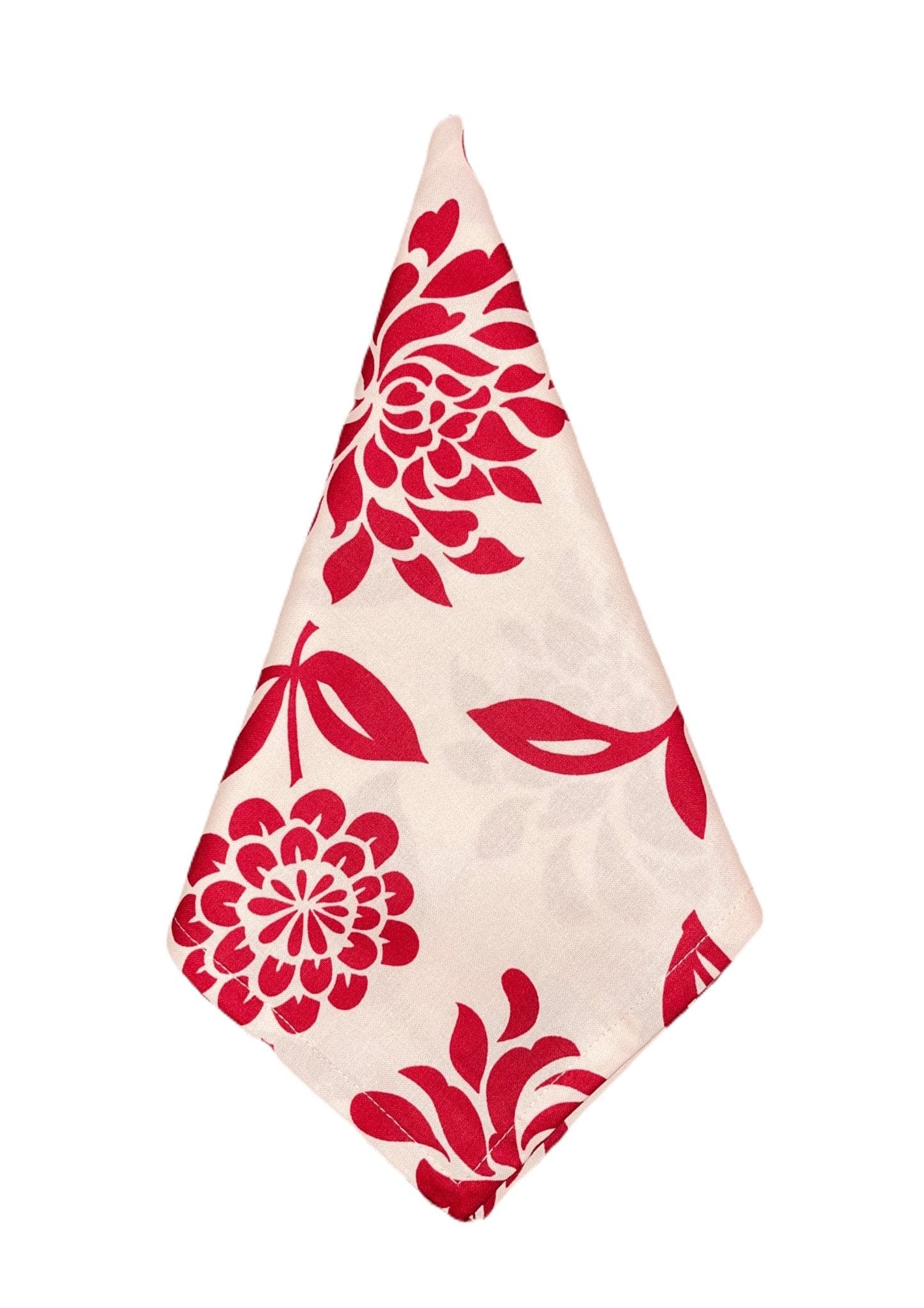 Hen House Linens jane's mum scarlet red printed dinner napkins