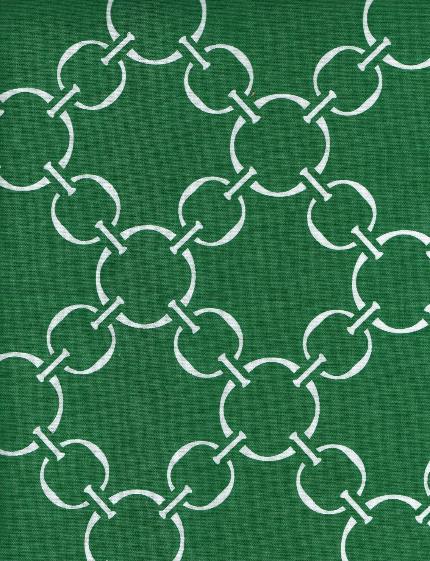 Hen House Linens linked-up ivy green reversible bold striped chocolate brown printed round quilted cloth placemats