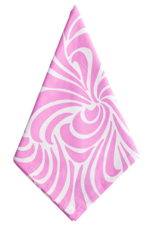 Hen House Linens nouveau orchid pink printed cloth dinner napkins