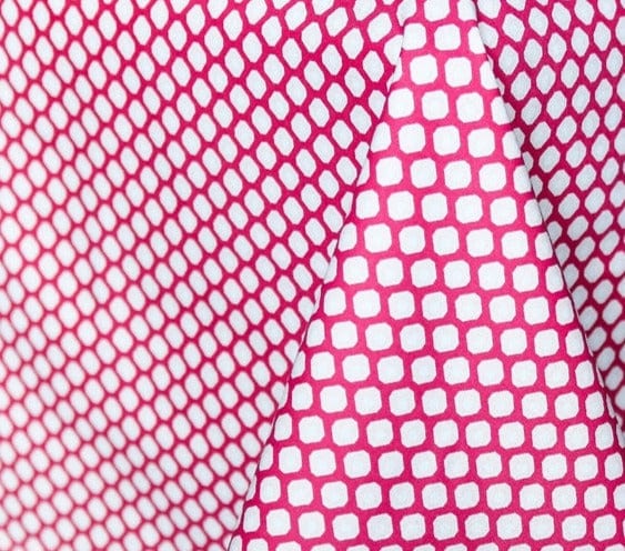 Hen House Linens spot on raspberry red printed cloth 12" x 20" pillow covers