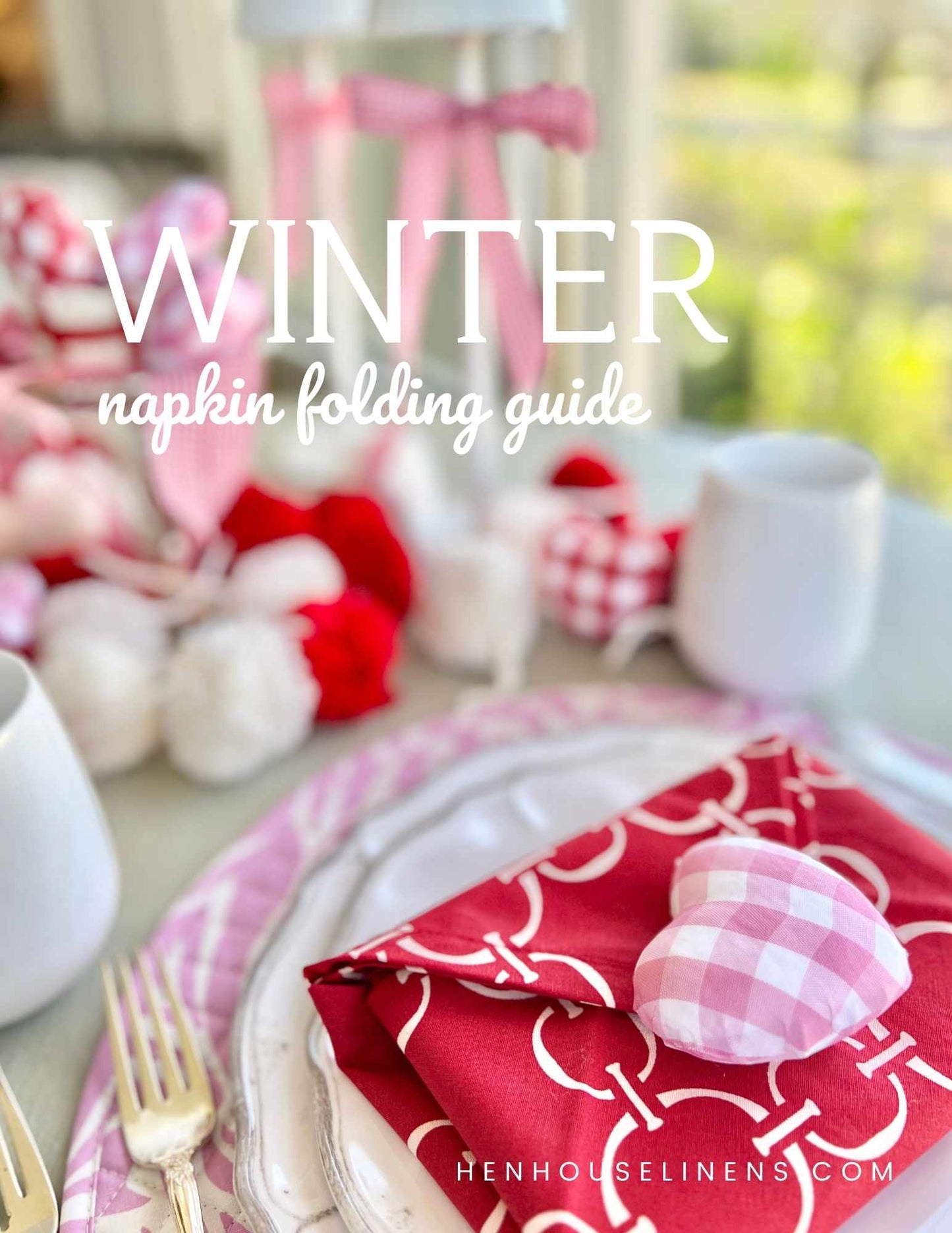 Hen House Linens winter napkin folding guide