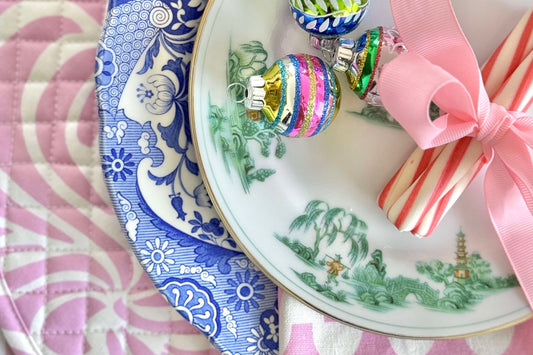 Step Into Candy Cane Lane: A Sweet + Cheerful Holiday Tablescape with Hen House Linens