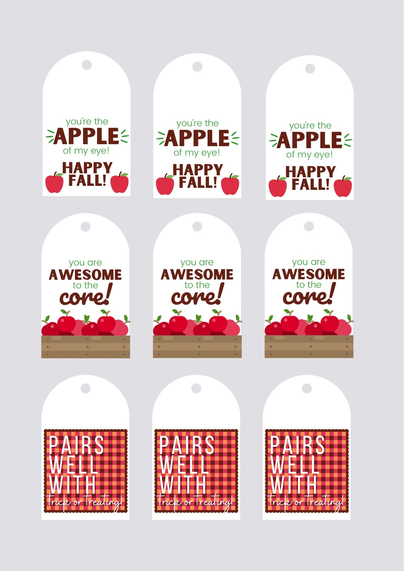 gift tags (fall)