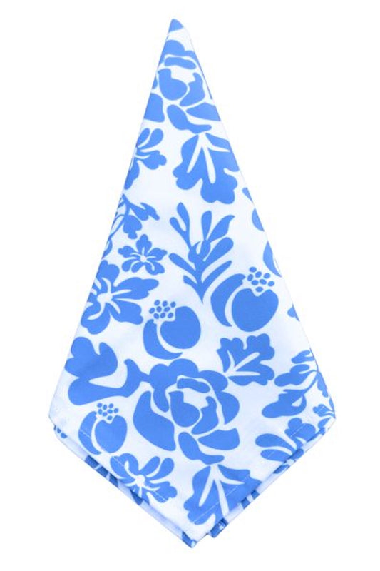 blossom blueberry blue printed cloth dinner napkins