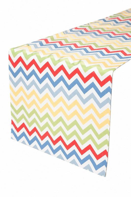 chevron butter printed cloth table runners