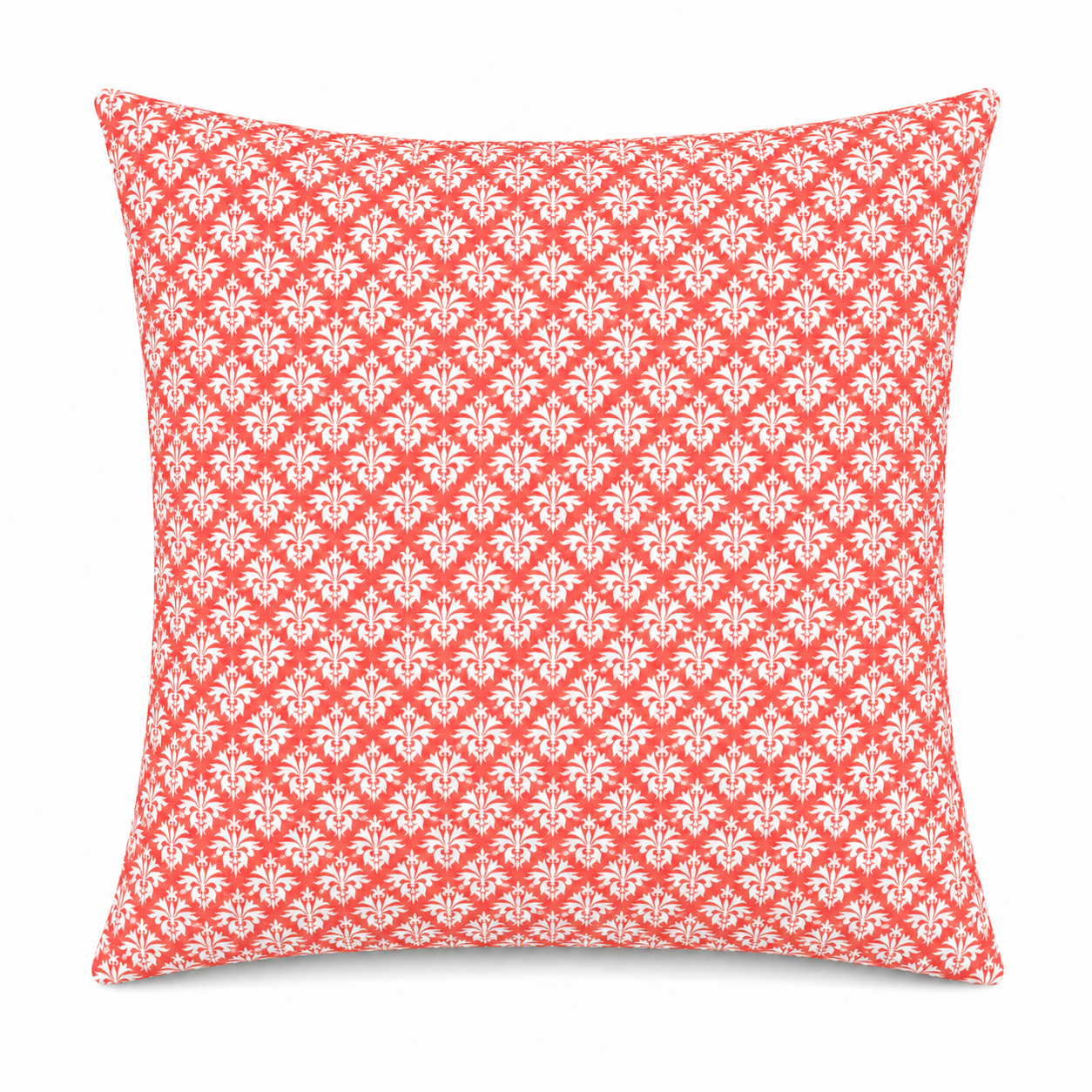 petite fleur-de-lis grenadine red printed cloth 20" x 20" pillow covers
