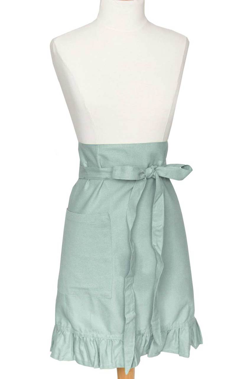 Hen House Linens mineral gray solid cloth bistro aprons