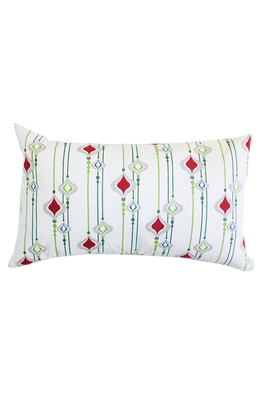 Hen House Linens ornamental scarlet red printed cloth 12" x 20" pillow covers